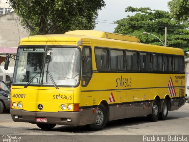 Viação Itapemirim 40081 na cidade de Rio de Janeiro, Rio de Janeiro, Brasil, por Rodrigo Batista. ID da foto: 1372657.