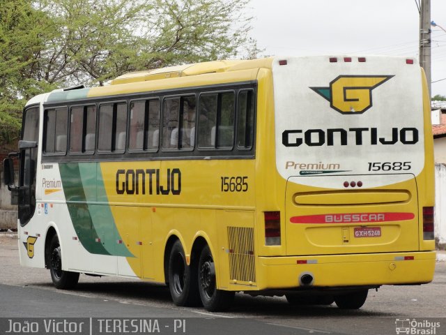 Empresa Gontijo de Transportes 15685 na cidade de Teresina, Piauí, Brasil, por João Victor. ID da foto: 1372506.