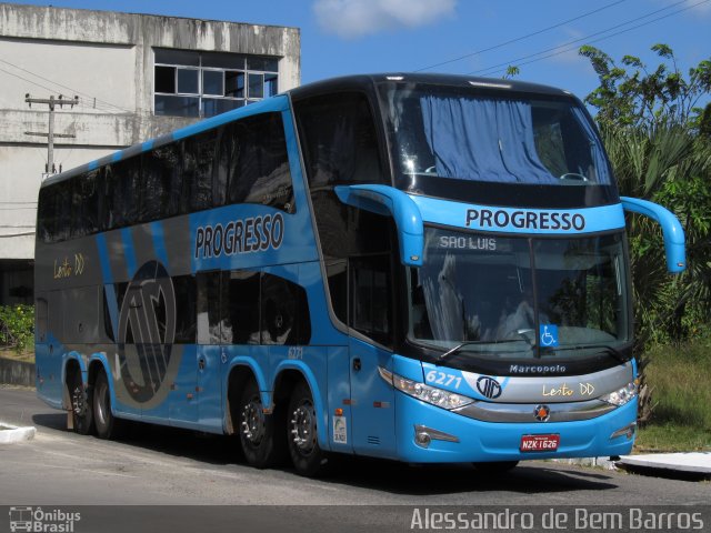 Auto Viação Progresso 6271 na cidade de Recife, Pernambuco, Brasil, por Alessandro de Bem Barros. Número da foto: #1320329.