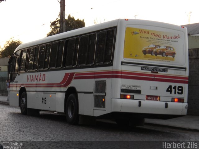 Empresa de Transporte Coletivo Viamão 419 na cidade de Viamão, Rio Grande do Sul, Brasil, por Herbert Zils. Número da foto: #1319885.