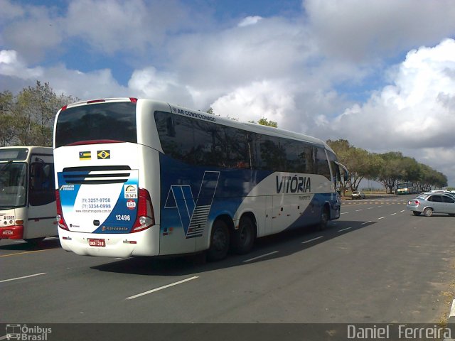 Vitória Transportes 12496 na cidade de Feira de Santana, Bahia, Brasil, por Daniel  Ferreira. Número da foto: #1320122.
