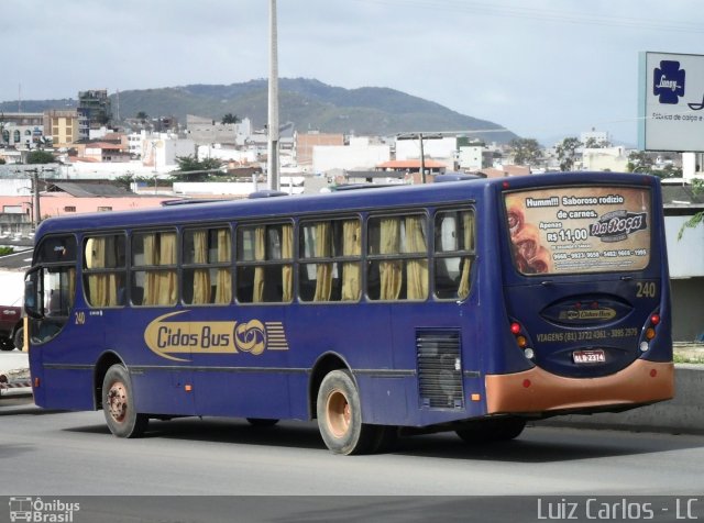Cidos Bus 240 na cidade de Caruaru, Pernambuco, Brasil, por Luiz Carlos de Santana. Número da foto: #1320616.