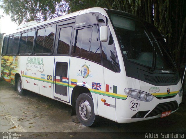 Sanmira Tour Transportes 27 na cidade de Manaus, Amazonas, Brasil, por Alder Santana. ID da foto: 1323090.