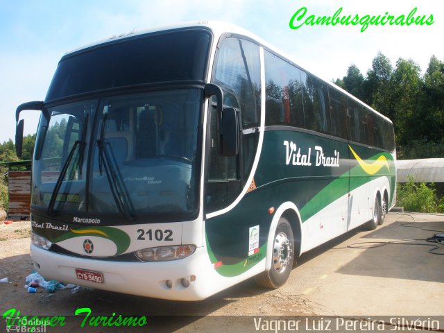 Auto Viação Vital Brazil 2102 na cidade de Campanha, Minas Gerais, Brasil, por Vagner Luiz Pereira Silvério. Número da foto: #1323012.