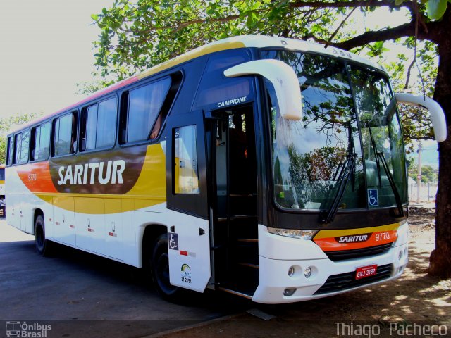 Saritur - Santa Rita Transporte Urbano e Rodoviário 9770 na cidade de Montes Claros, Minas Gerais, Brasil, por Thiago  Pacheco. ID da foto: 1324244.