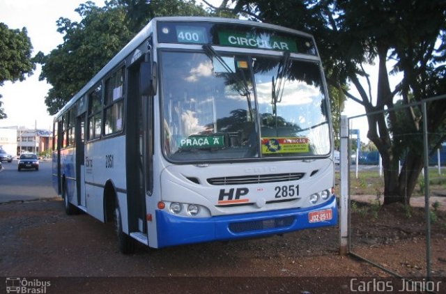 HP Transportes Coletivos 2851 na cidade de Goiânia, Goiás, Brasil, por Carlos Júnior. ID da foto: 1324899.