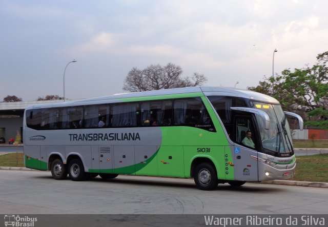 Transbrasiliana Transportes e Turismo 51031 na cidade de Brasília, Distrito Federal, Brasil, por Wagner Ribeiro da Silva. Número da foto: #1325602.