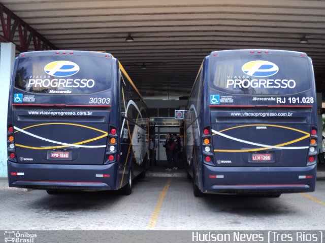 Viação Progresso RJ 191.028 na cidade de Três Rios, Rio de Janeiro, Brasil, por Hudson Neves. ID da foto: 1326607.