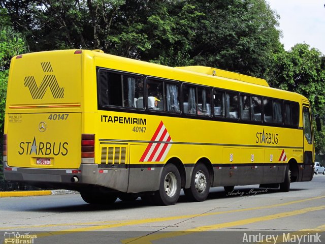 Viação Itapemirim 40147 na cidade de São Paulo, São Paulo, Brasil, por Andrey Gustavo. Número da foto: #1325875.