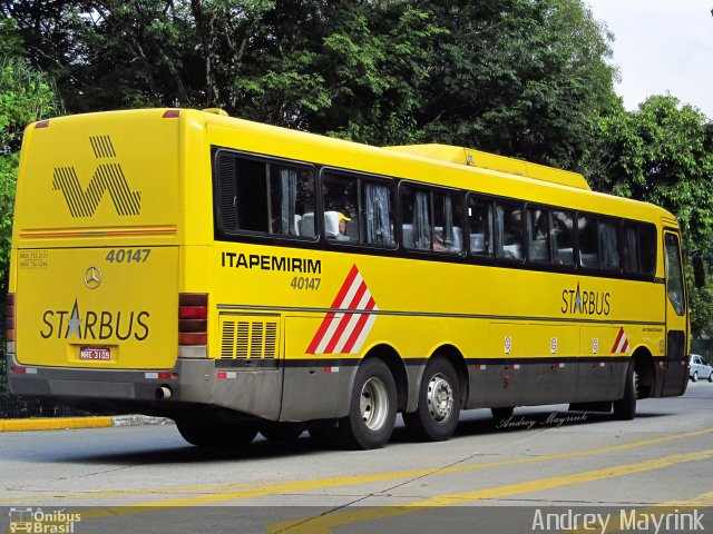 Viação Itapemirim 40147 na cidade de São Paulo, São Paulo, Brasil, por Andrey Gustavo. ID da foto: 1325875.