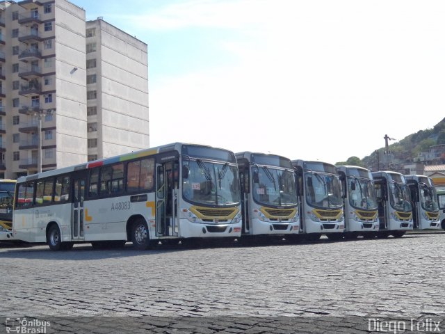 Auto Viação Alpha A48083 na cidade de Rio de Janeiro, Rio de Janeiro, Brasil, por Diego Félix de Araujo. ID da foto: 1328227.