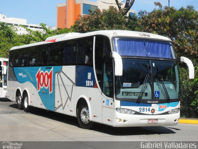 Auto Viação 1001 2814 na cidade de São Paulo, São Paulo, Brasil, por Gabriel Valladares. Número da foto: #1327188.