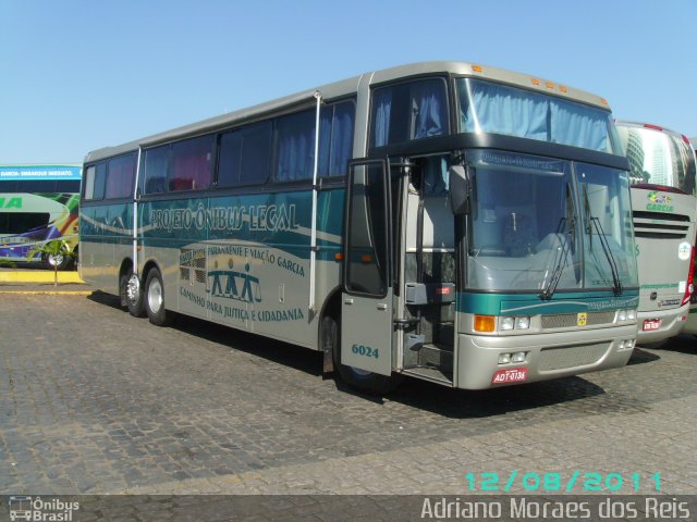 Viação Garcia 6024 na cidade de Londrina, Paraná, Brasil, por Adriano Moraes dos Reis. ID da foto: 1330318.