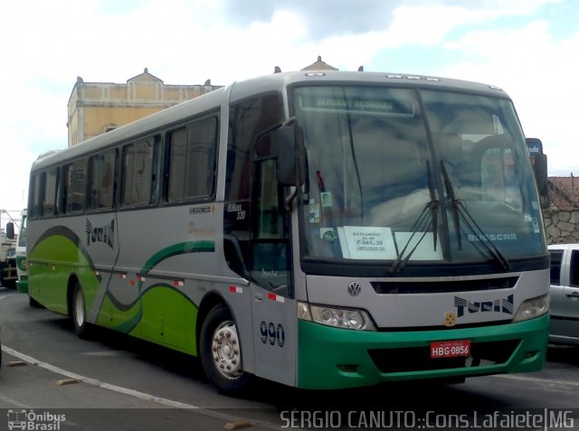 Turin Transportes 990 na cidade de Conselheiro Lafaiete, Minas Gerais, Brasil, por Sérgio A.  B.  Canuto. Número da foto: #1330914.