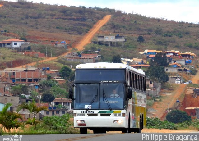 Empresa Gontijo de Transportes 11045 na cidade de João Monlevade, Minas Gerais, Brasil, por Philippe Almeida. ID da foto: 1330912.