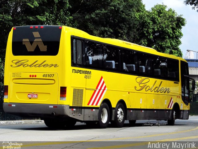 Viação Itapemirim 45107 na cidade de São Paulo, São Paulo, Brasil, por Andrey Gustavo. ID da foto: 1331731.