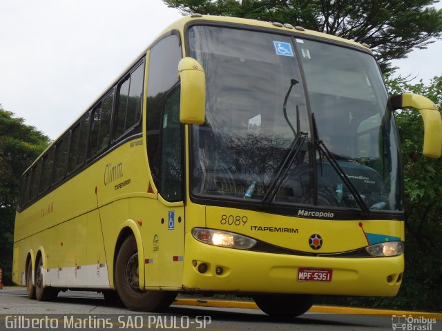 Viação Itapemirim 8089 na cidade de São Paulo, São Paulo, Brasil, por Gilberto Martins. Número da foto: #1378966.