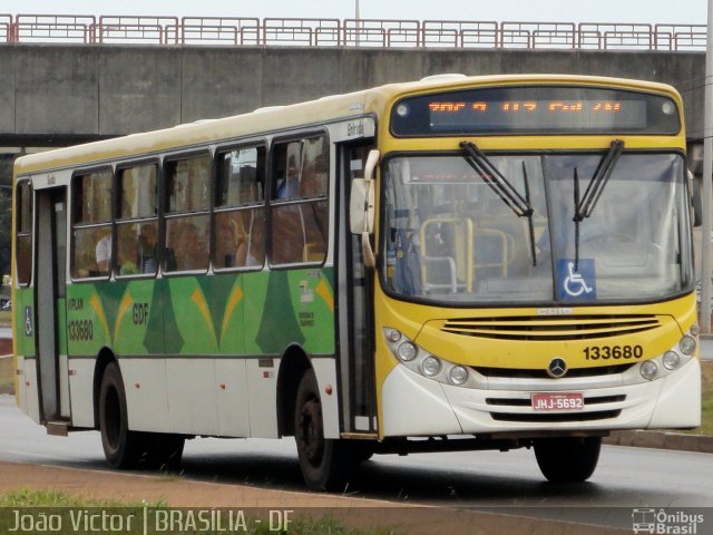 Viplan - Viação Planalto 133680 na cidade de Brasília, Distrito Federal, Brasil, por João Victor. ID da foto: 1379515.