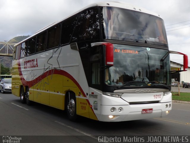 Auto Viação Estrela 1010 na cidade de João Neiva, Espírito Santo, Brasil, por Gilberto Martins. Número da foto: #1397432.