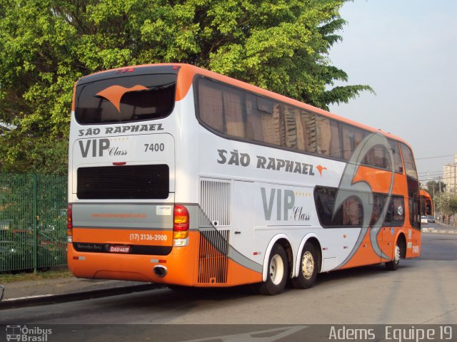 Viação São Raphael 7400 na cidade de São Paulo, São Paulo, Brasil, por Adems  Equipe 19. Número da foto: #1397563.