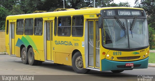 Viação Garcia 6979 na cidade de Maringá, Paraná, Brasil, por Vagner Valani. Número da foto: #1398083.