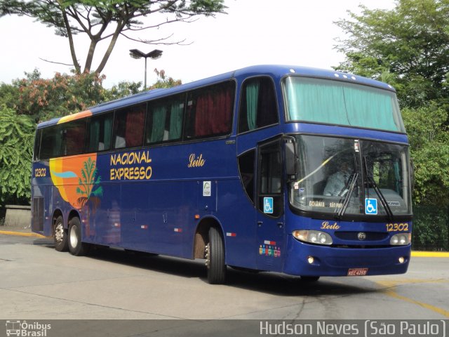 Nacional Expresso 12302 na cidade de São Paulo, São Paulo, Brasil, por Hudson Neves. Número da foto: #1396836.