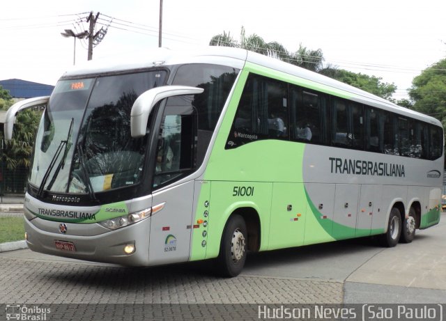 Transbrasiliana Transportes e Turismo 51001 na cidade de São Paulo, São Paulo, Brasil, por Hudson Neves. Número da foto: #1396845.
