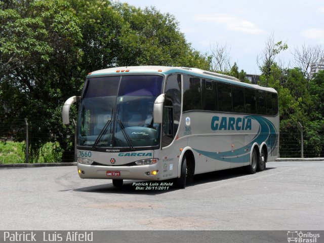 Viação Garcia 7660 na cidade de Curitiba, Paraná, Brasil, por Patrick  Luis Aifeld. Número da foto: #1398718.