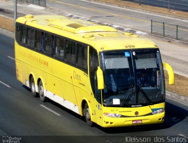 Viação Itapemirim 8019 na cidade de Belo Horizonte, Minas Gerais, Brasil, por Kleisson  dos Santos. ID da foto: 1399209.