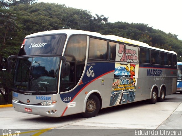 Viação Nasser 3235 na cidade de São Paulo, São Paulo, Brasil, por Eduardo Oliveira. Número da foto: #1400867.
