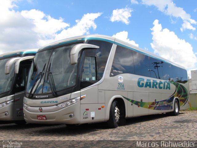 Viação Garcia 7556 na cidade de Campinas, São Paulo, Brasil, por Marcos Rohwedder. ID da foto: 1398593.