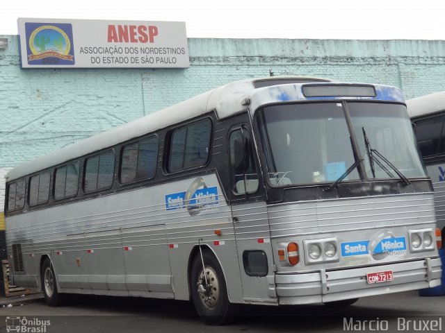 Santa Mônica Turismo FLECHA AZUL VII na cidade de São Paulo, São Paulo, Brasil, por Marcio  Bruxel. Número da foto: #1402594.