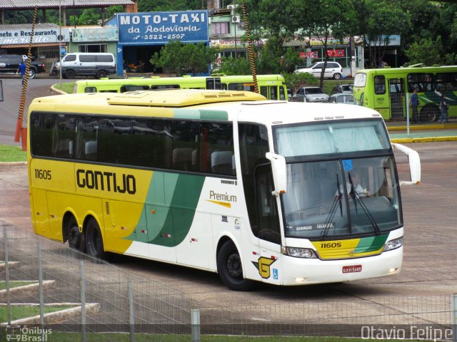 Empresa Gontijo de Transportes 11605 na cidade de Foz do Iguaçu, Paraná, Brasil, por Otavio Felipe Balbinot. Número da foto: #1401703.