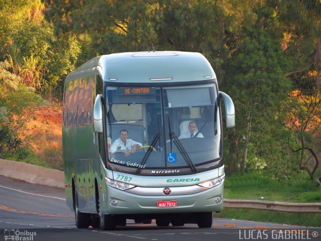 Viação Garcia 7787 na cidade de Imbaú, Paraná, Brasil, por Lucas Gabriel. ID da foto: 1400901.