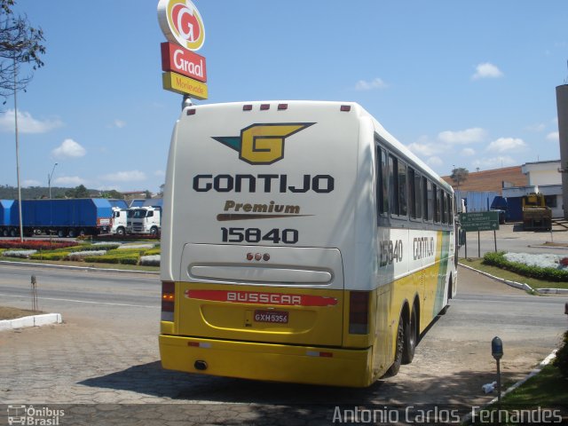 Empresa Gontijo de Transportes 15840 na cidade de João Monlevade, Minas Gerais, Brasil, por Antonio Carlos Fernandes. ID da foto: 1403428.