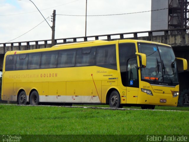 Viação Itapemirim 48109 na cidade de Vitória, Espírito Santo, Brasil, por Fábio Andrade. Número da foto: #1403505.