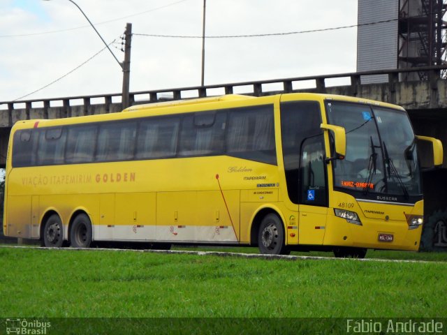 Viação Itapemirim 48109 na cidade de Vitória, Espírito Santo, Brasil, por Fábio Andrade. ID da foto: 1403505.