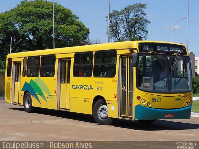 Viação Garcia 6577 na cidade de Maringá, Paraná, Brasil, por Robson Alves. Número da foto: #1405365.