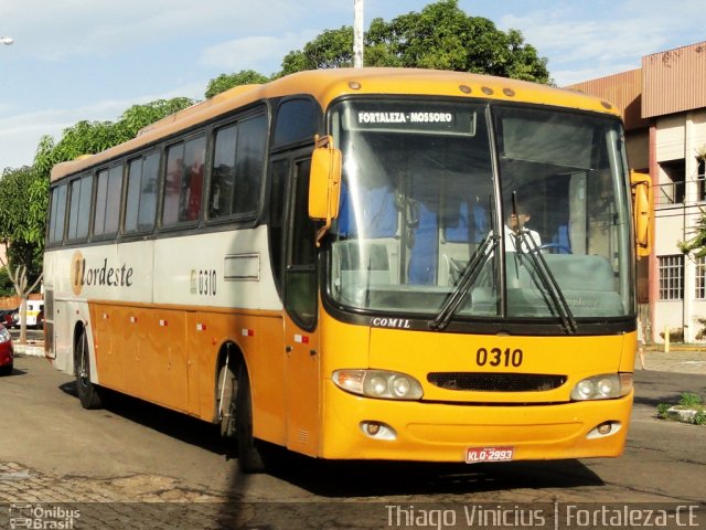 Viação Nordeste 0310 na cidade de Fortaleza, Ceará, Brasil, por Thiago Vinicius. Número da foto: #1405775.
