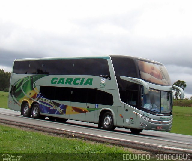 Viação Garcia 7197 na cidade de Sorocaba, São Paulo, Brasil, por EDUARDO - SOROCABUS. Número da foto: #1406652.