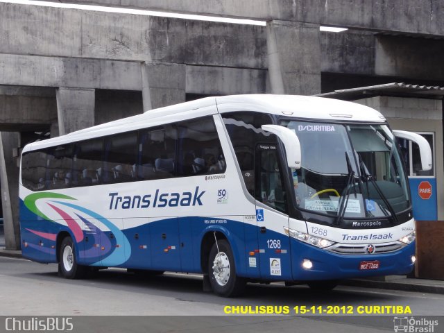 Trans Isaak Turismo 1268 na cidade de Curitiba, Paraná, Brasil, por Paulo Roberto Chulis. Número da foto: #1408910.