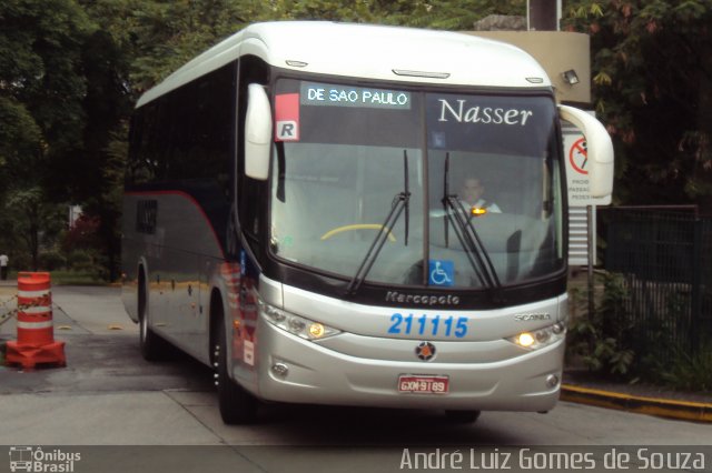 Viação Nasser 211115 na cidade de São Paulo, São Paulo, Brasil, por André Luiz Gomes de Souza. ID da foto: 1408378.