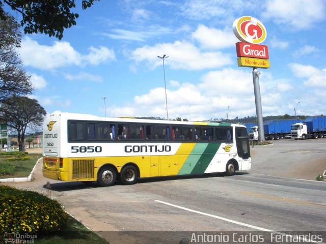 Empresa Gontijo de Transportes 5850 na cidade de João Monlevade, Minas Gerais, Brasil, por Antonio Carlos Fernandes. Número da foto: #1407503.