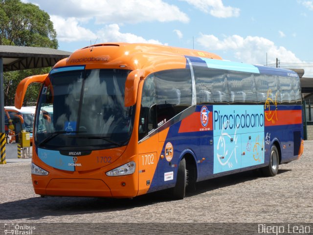 Viação Piracicabana 1702 na cidade de Piracicaba, São Paulo, Brasil, por Diego Leão. Número da foto: #1411495.