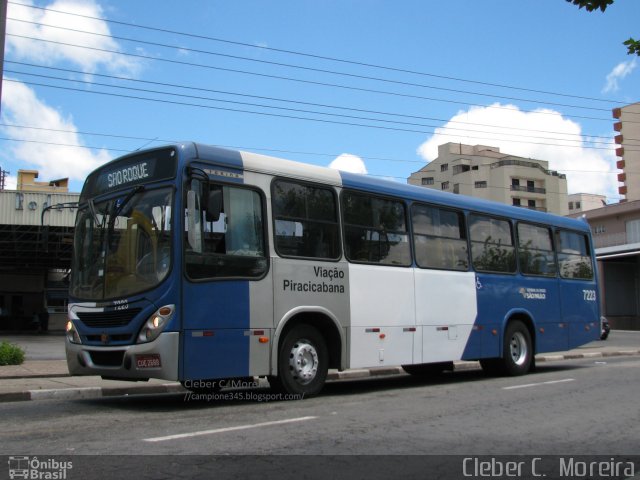 Viação Piracicabana São Roque 7223 na cidade de São Roque, São Paulo, Brasil, por Cleber C.  Moreira. ID da foto: 1410660.