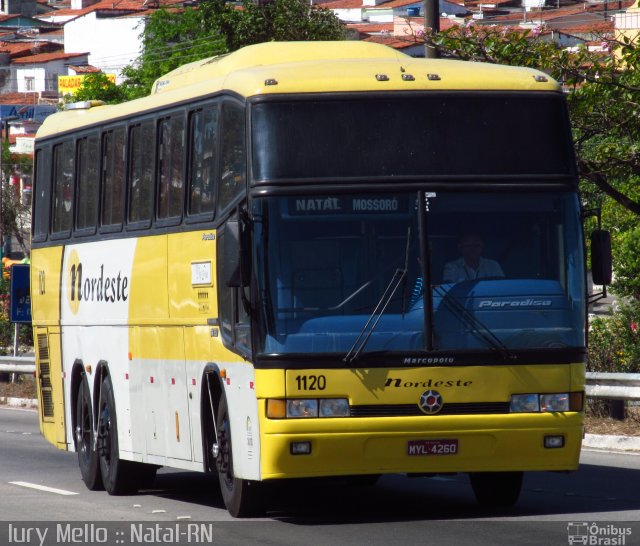 Viação Nordeste 1120 na cidade de Natal, Rio Grande do Norte, Brasil, por Iury  Mello. ID da foto: 1409841.