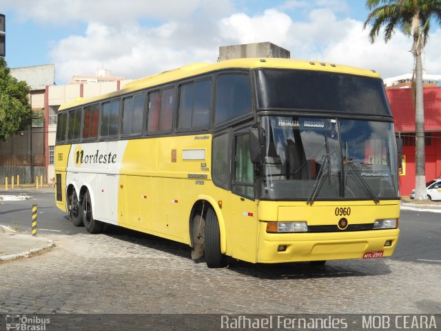 Viação Nordeste 0960 na cidade de Fortaleza, Ceará, Brasil, por Rafhael Fernandes  Pereira dos Santos. Número da foto: #1409792.