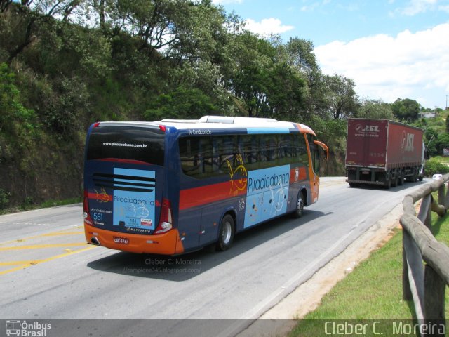 Viação Piracicabana 1581 na cidade de São Roque, São Paulo, Brasil, por Cleber C.  Moreira. ID da foto: 1410708.