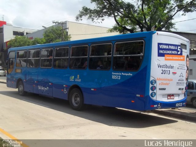 Autotrans > Turilessa 10513 na cidade de Belo Horizonte, Minas Gerais, Brasil, por Lucas Henrique . ID da foto: 1410808.