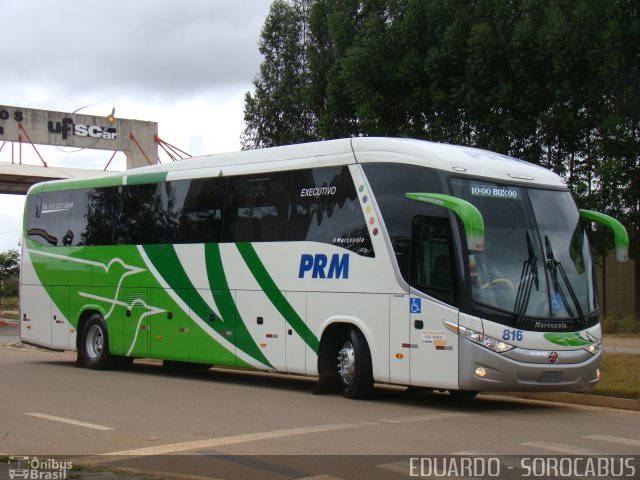 PRM Turismo 816 na cidade de Sorocaba, São Paulo, Brasil, por EDUARDO - SOROCABUS. Número da foto: #1410742.